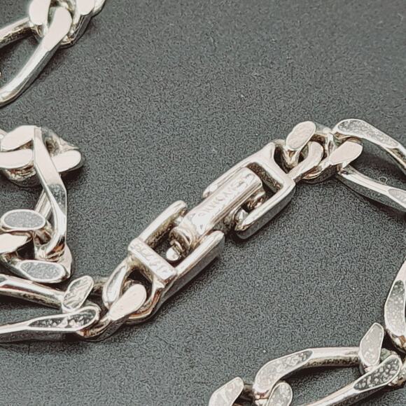 Monet Rhodium Plated 24 Inch Chain Necklace, Vintage Silver Tone Link Chain - Picture 11 of 11